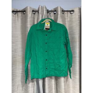 Nike Sportswear Tech Pack Woven Long Sleeve Shirt in Green Men's Small - NEW